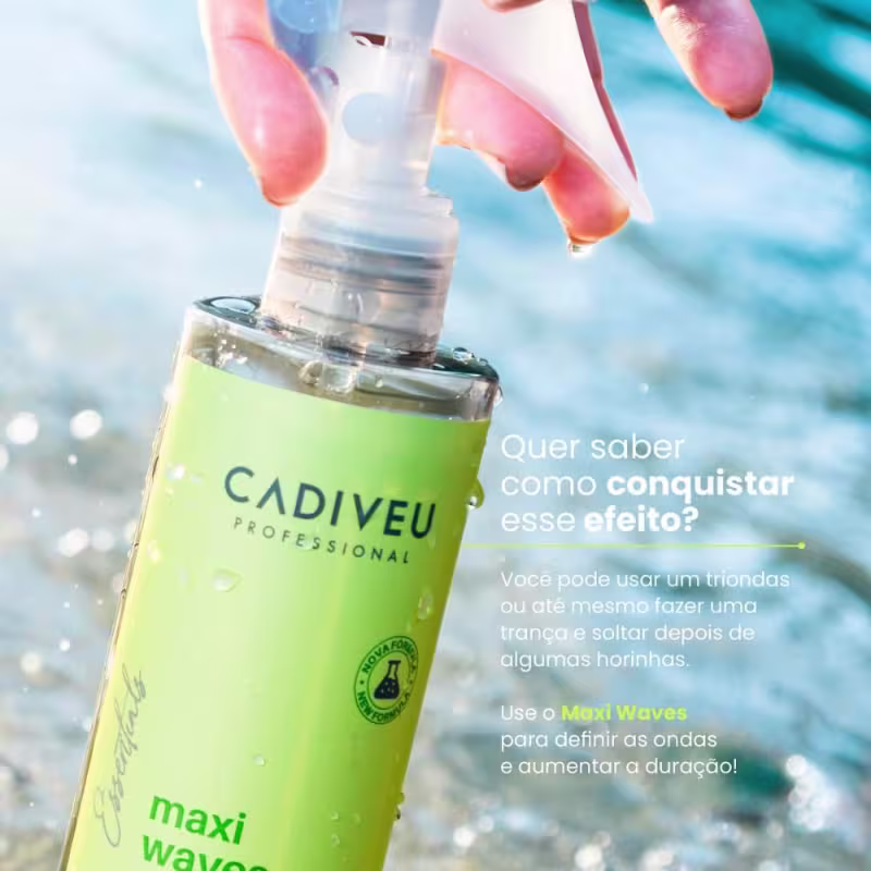 Maxi Ondas Cadiveu Ativador Modelador Cacho + Óleo Açaí 60ml