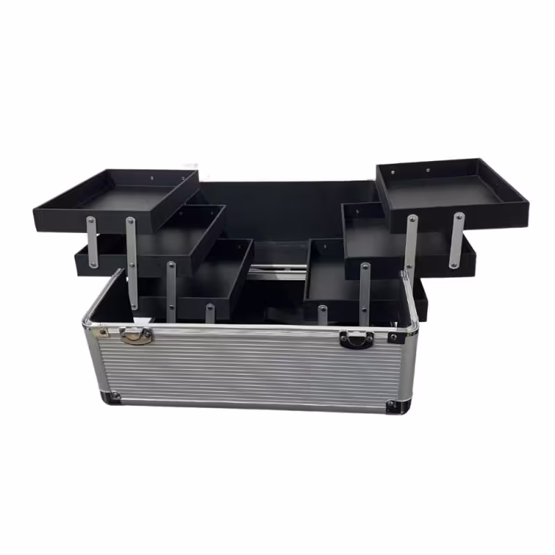 Maleta Carrinho Rubys 3 Andares e 2 Rodinhas Prata Fs-1206a