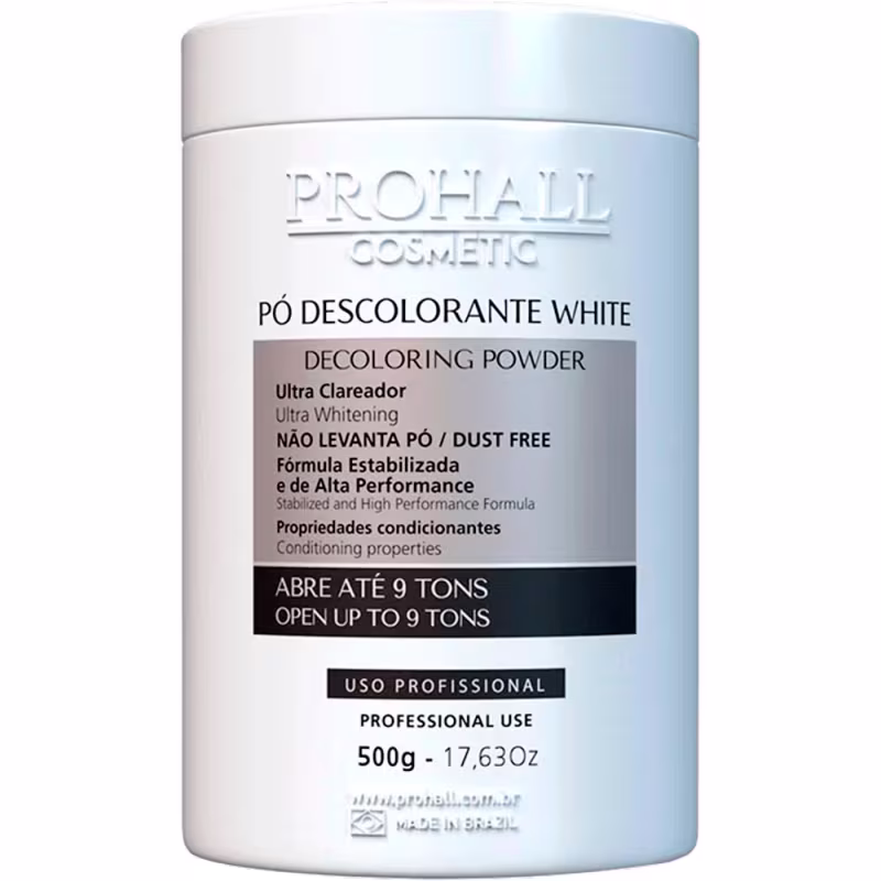 Prohall Cosmetic White Ultra Clareador - Pó Descolorante 500g