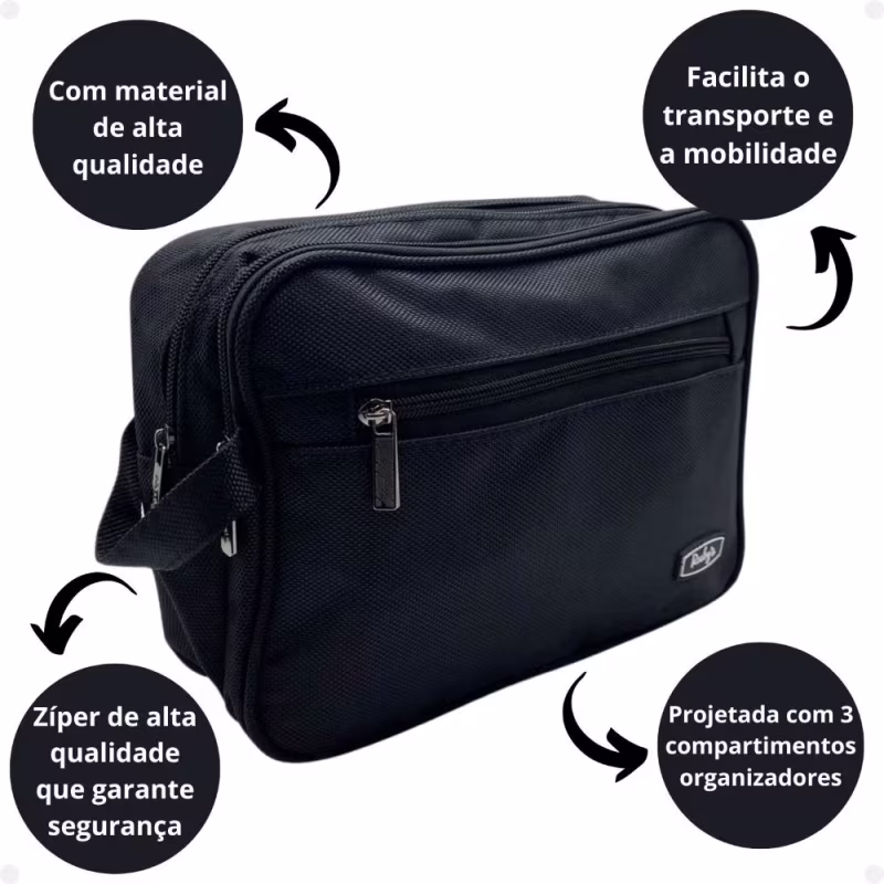 Necessaire Rubys Preta Nec-641d