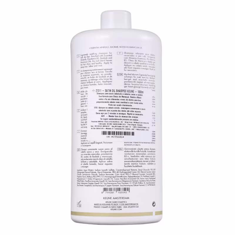 Kit Keune Care Satin Oil Salon + Pump, 3 produtos.