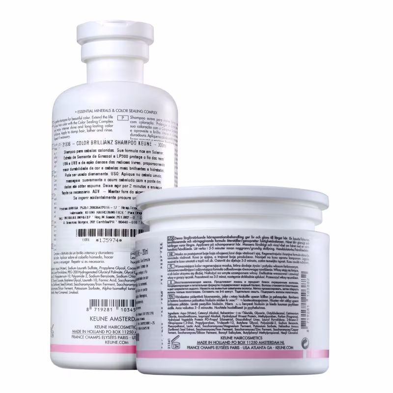 Kit Keune Care Color Brillianz Shampoo 300ml e Máscara 200ml + Satin Oil 95ml