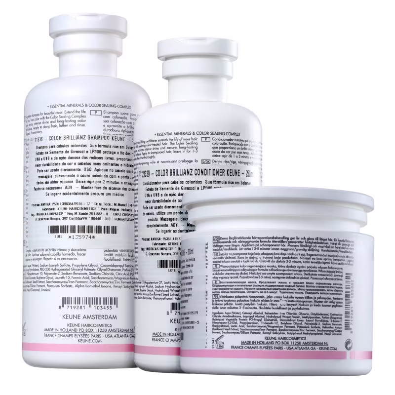 Kit Keune Care Color Brillianz Home Trio, 3 produtos.