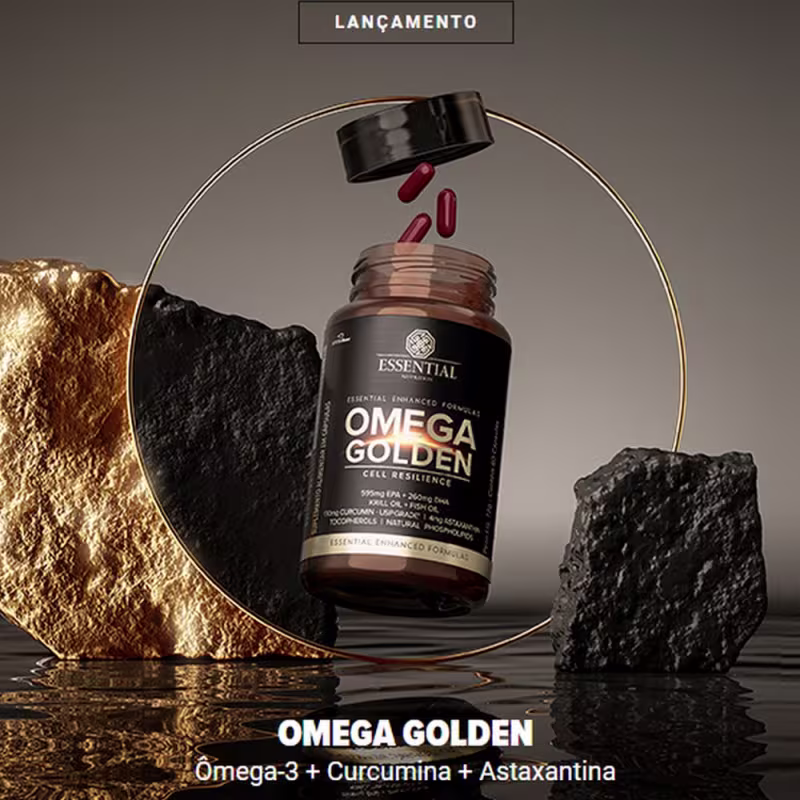 A imagem mostra o frasco do produto ao lado de uma rochas.