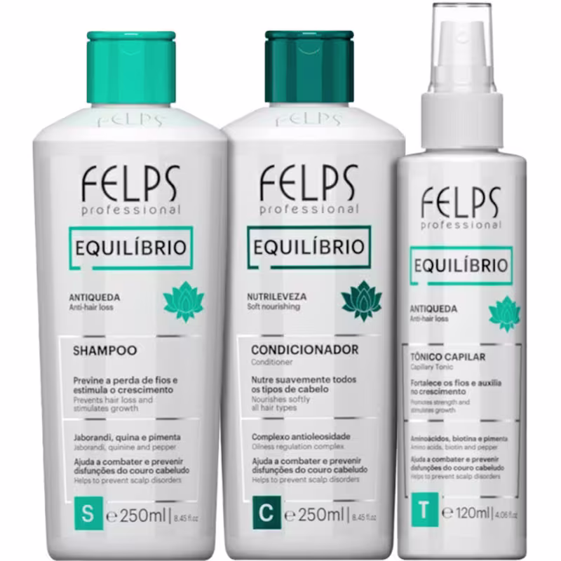 Kit Felps Professional Equilíbrio Nutrileveza Trio (3 Produtos)