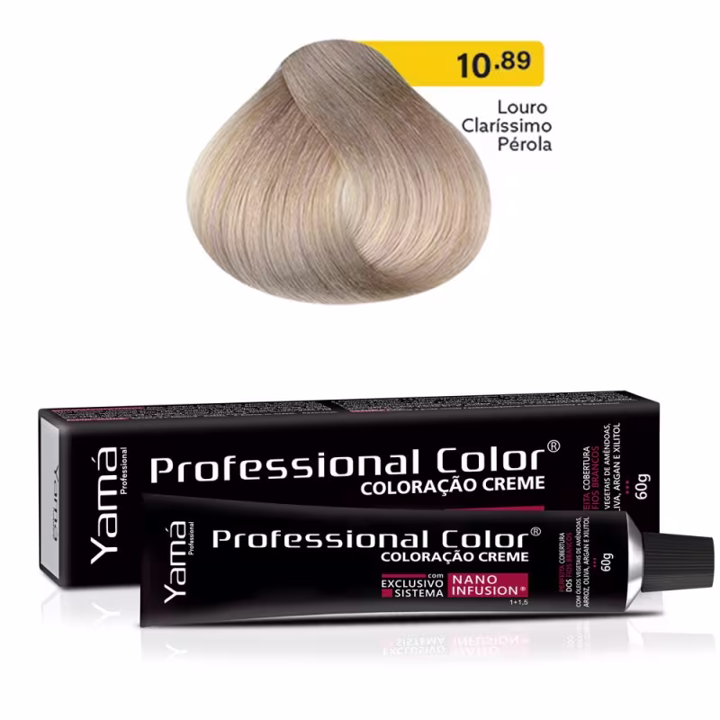 Yamá Professional Color Nano Infusion 10.89 Louro Claríssimo Pérola - Coloração 60g