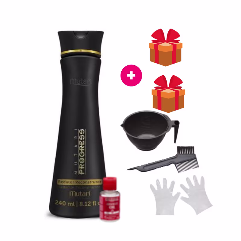 Mutari  Escova Progressiva Selagem Organica  240ml +9 Iten