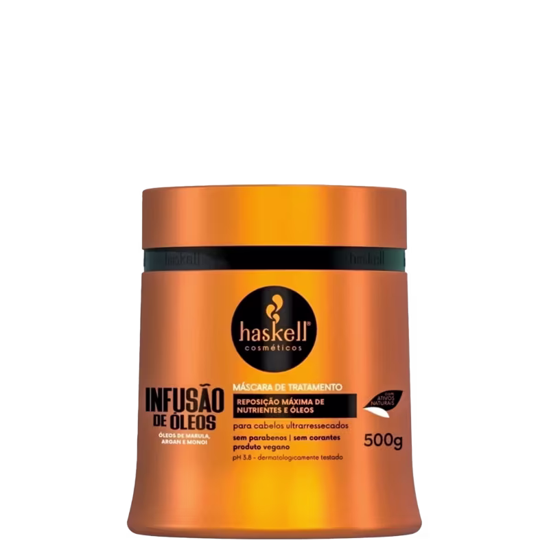 Kit Haskell Acidificante + Infusão de Óleos + Escova Mágica, 3 produtos.