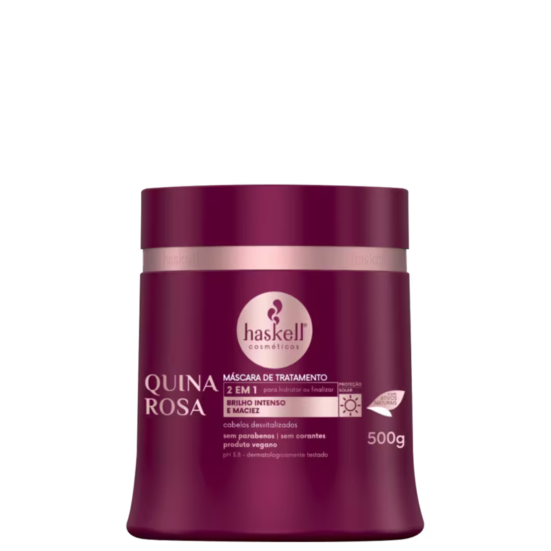 Kit Haskell Acidificante + Quina Rosa + Escova Mágica, 3 produtos.