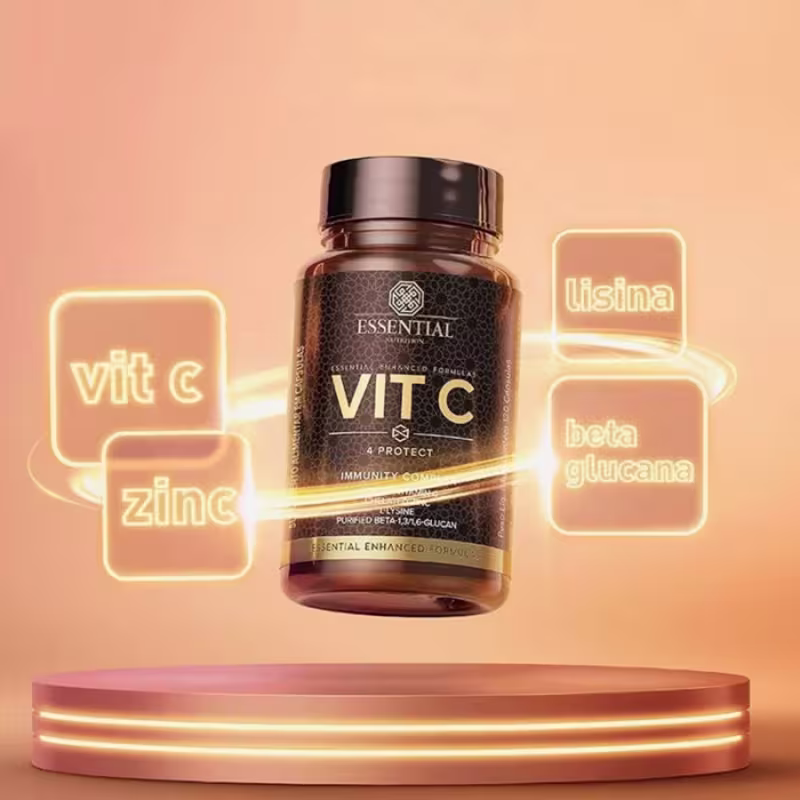 A imagem mostra o pote com algumas informações sobre o produto ao seu redor.