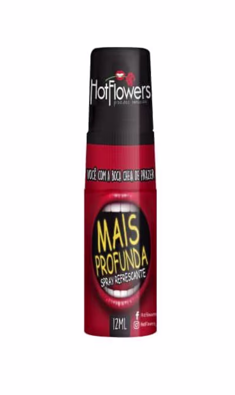 A imagem mostra o Spray Beijável Refrescante Mais Profunda da marca HotFlowers.
