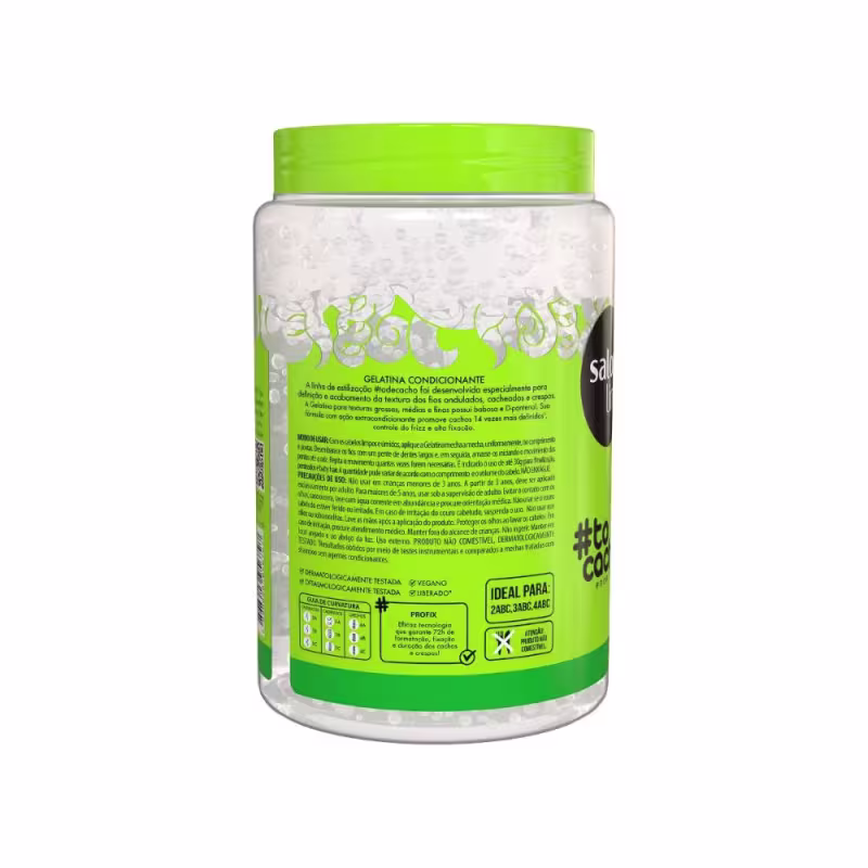 Kit Gelatina #todecacho Super Definição + 2 Óleos Reparação Extra Forte #todecacho
