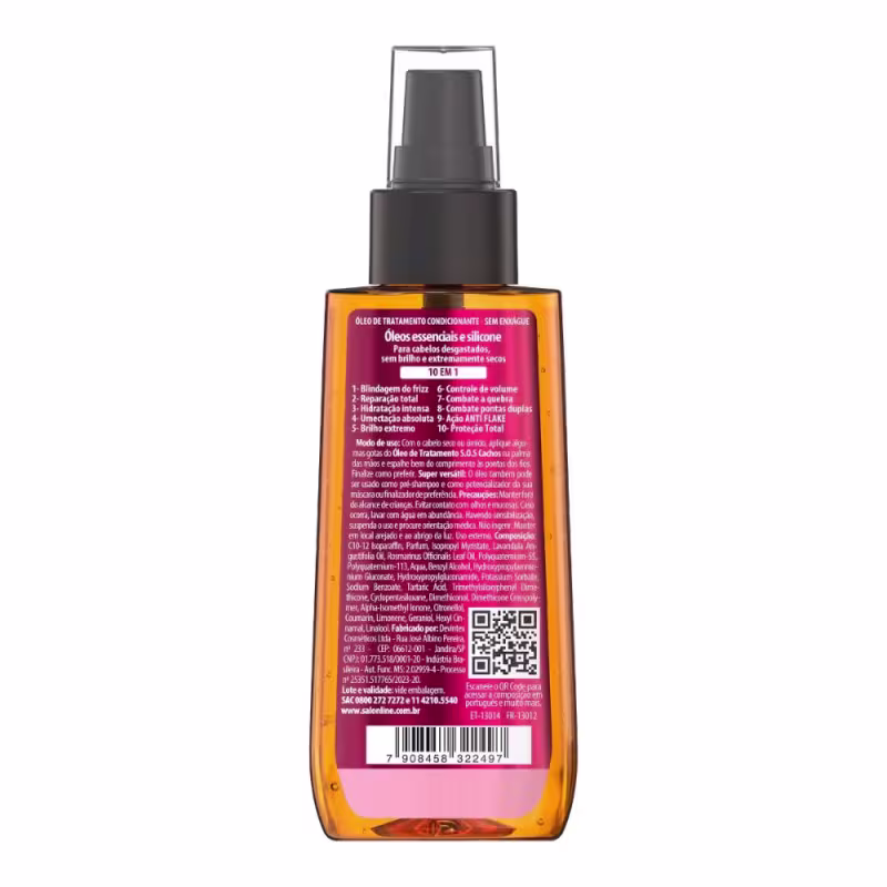 Kit Gelatina #todecacho Super Definição + 2 Óleos SOS Cachos 10 em 1 Multibenefícios