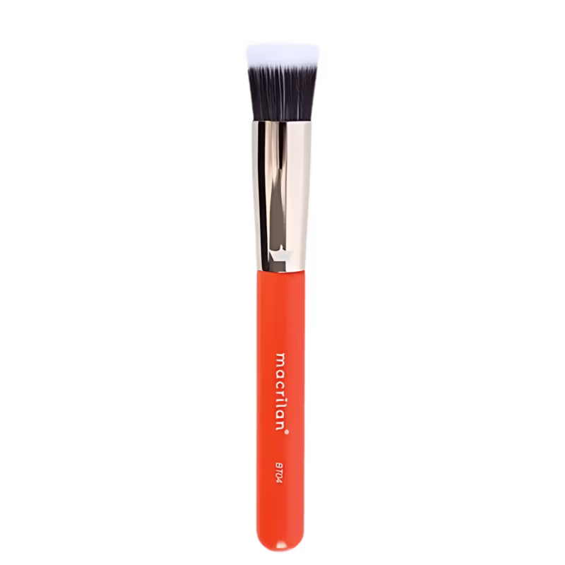 Linha BT Laranjinha Macrilan - Pincel Profissional Duo Fiber Kabuki BT04