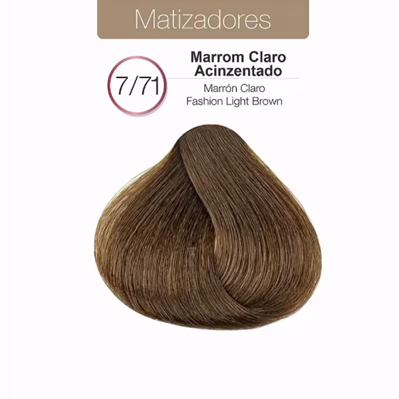 Tonalizante Tonn Color 7/71 Marrom Claro Acinzentado Macpaul