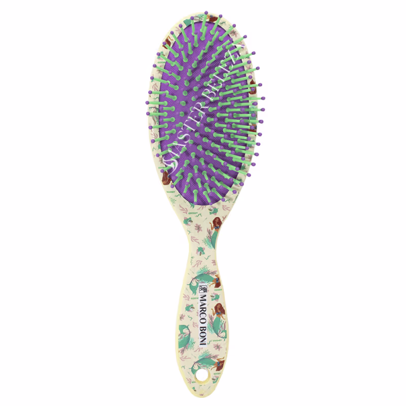 Escova de Cabelo Marco Boni Disney Kids Sereia Bege, 1 unidade.