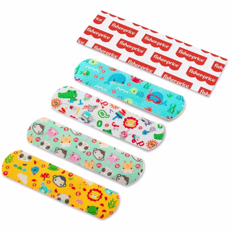10X CURATIVO ESTAMPADO INFANTIL HC483 - 25 UN - FISHER PRICE