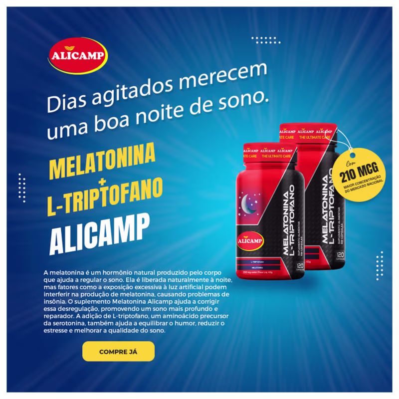 A imagem é um promocional que mostra o frasco do produto e abaixo texto menor que destaca características do produto.
