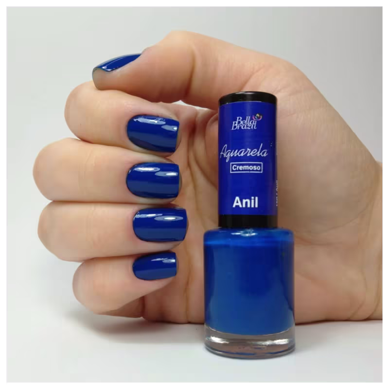 Bella Brazil Aquarela 150 Anil - Esmalte Cremoso 7,5ml