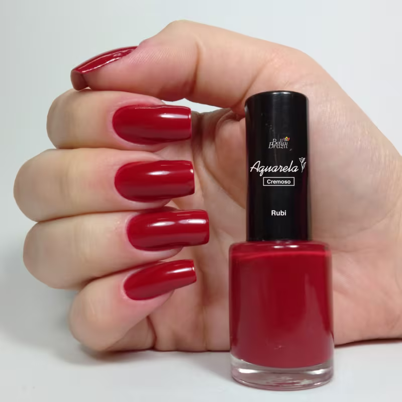 Bella Brazil Aquarela 152 Rubi - Esmalte Cremoso 7,5ml