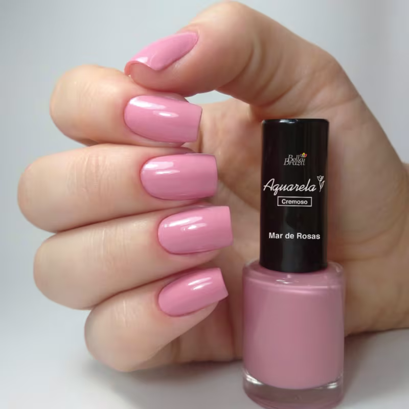 Bella Brazil Aquarela 156 Mar de Rosas - Esmalte Cremoso 7,5ml