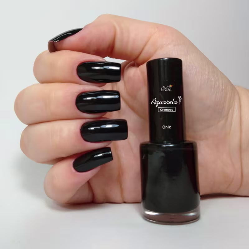 Bella Brazil Aquarela 155 Ônix - Esmalte Cremoso 7,5ml