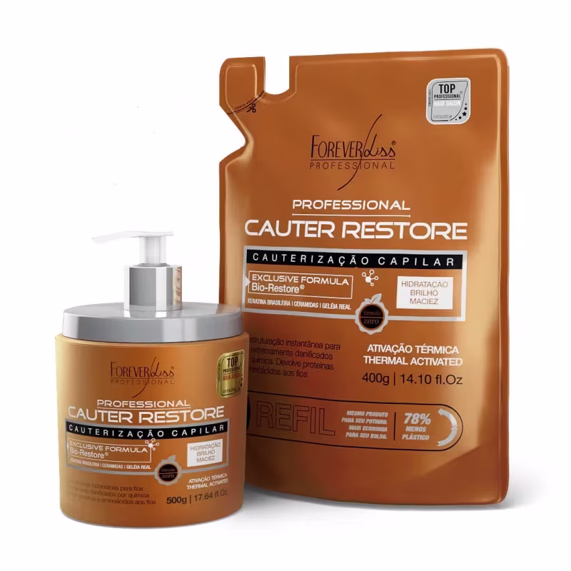 Forever Liss Professional Cauter Restore - Máscara Capilar 500g