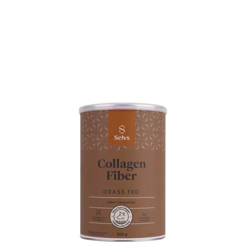 Selvs Collagen Fiber Cappuccino - Colágeno em Pó 300g