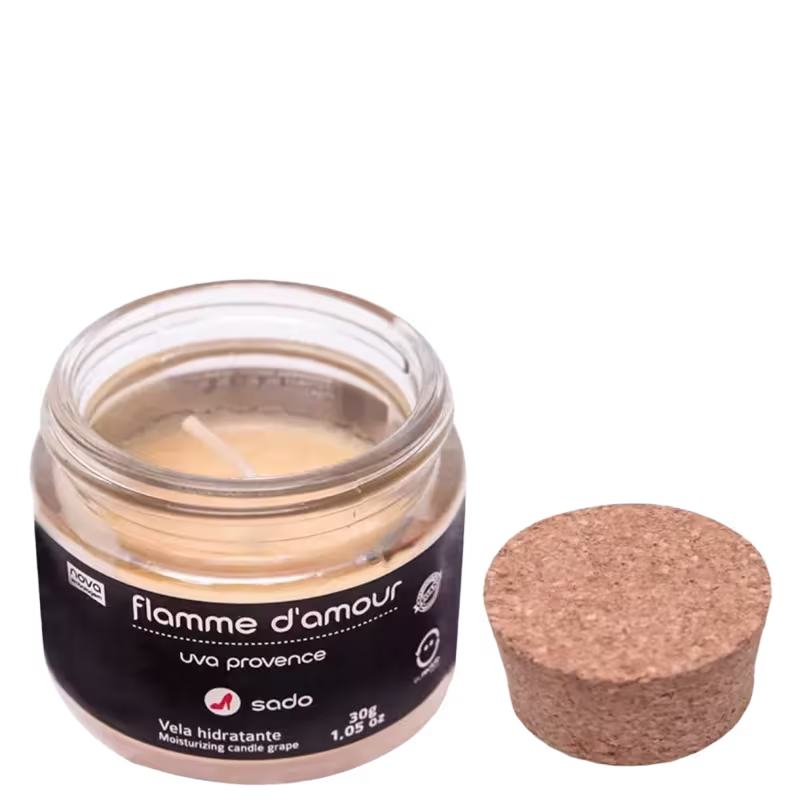 Santo Cosméticos Flamme D'Amour Sado Uva Provence - Vela de Massagem Íntima 30g