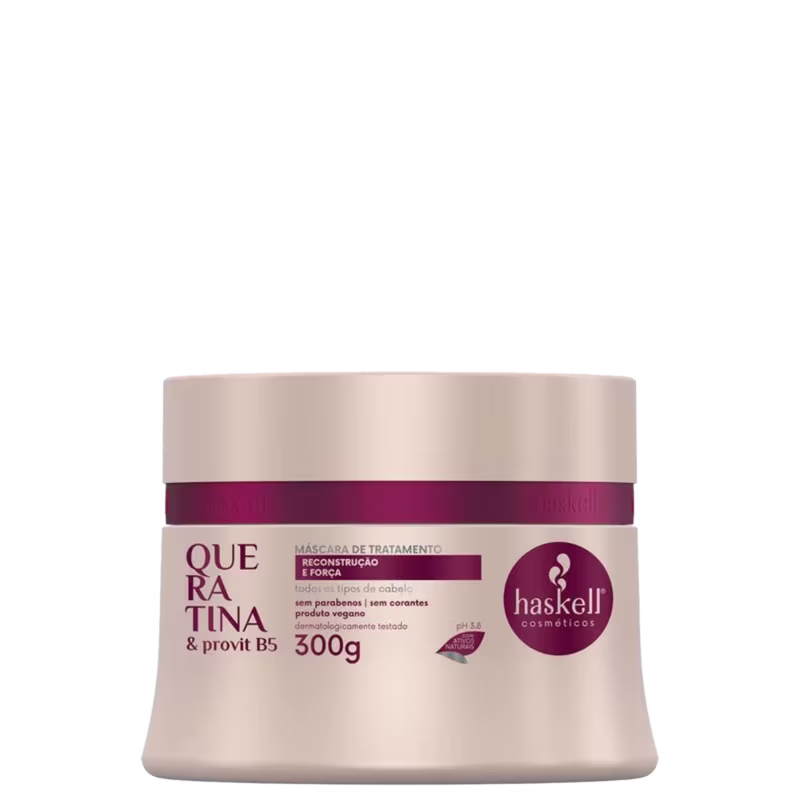 Kit Haskell Queratina & Provit B5 + Espátula, 2 produtos.