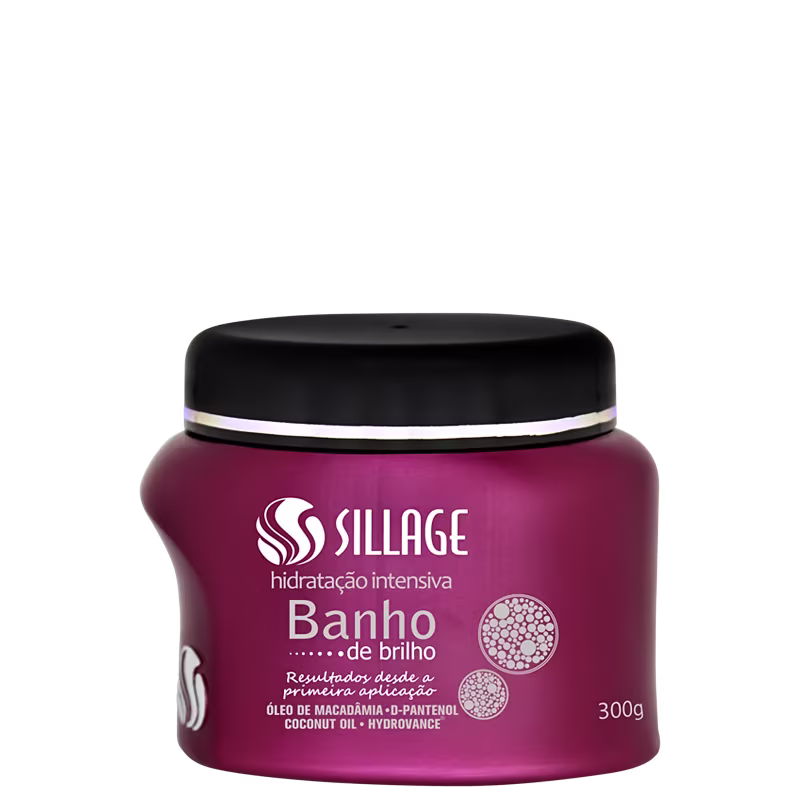 Sillage Intensiva Banho de Brilho - Máscara de Hidratação 300g