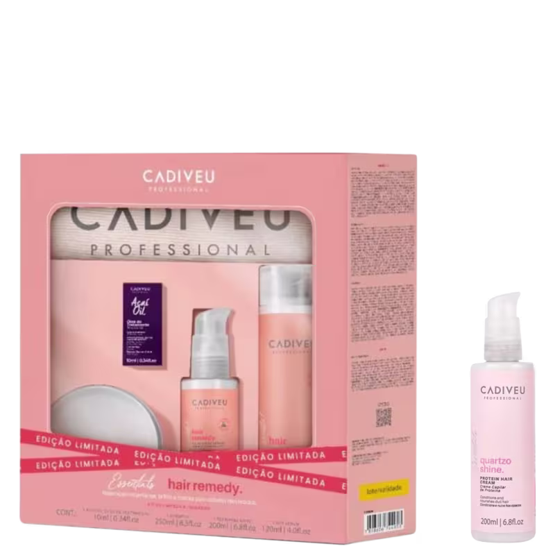 Kit Especial Cadiveu Hair Remedy +Creme Capilar Quartzo Mist
