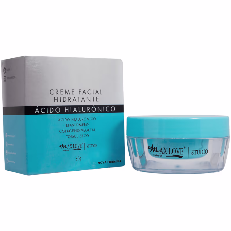 Max Love Creme Facial Ácido Hialurônico - Creme Facial 30g
