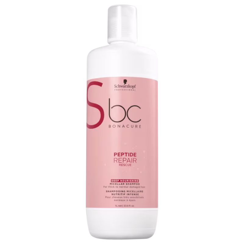 Schwarzkopf Professional BC Bonacure Peptide Repair Rescue DEEP Shampoo 1L Condicionador 200ml e Mascara DEEP 200ml