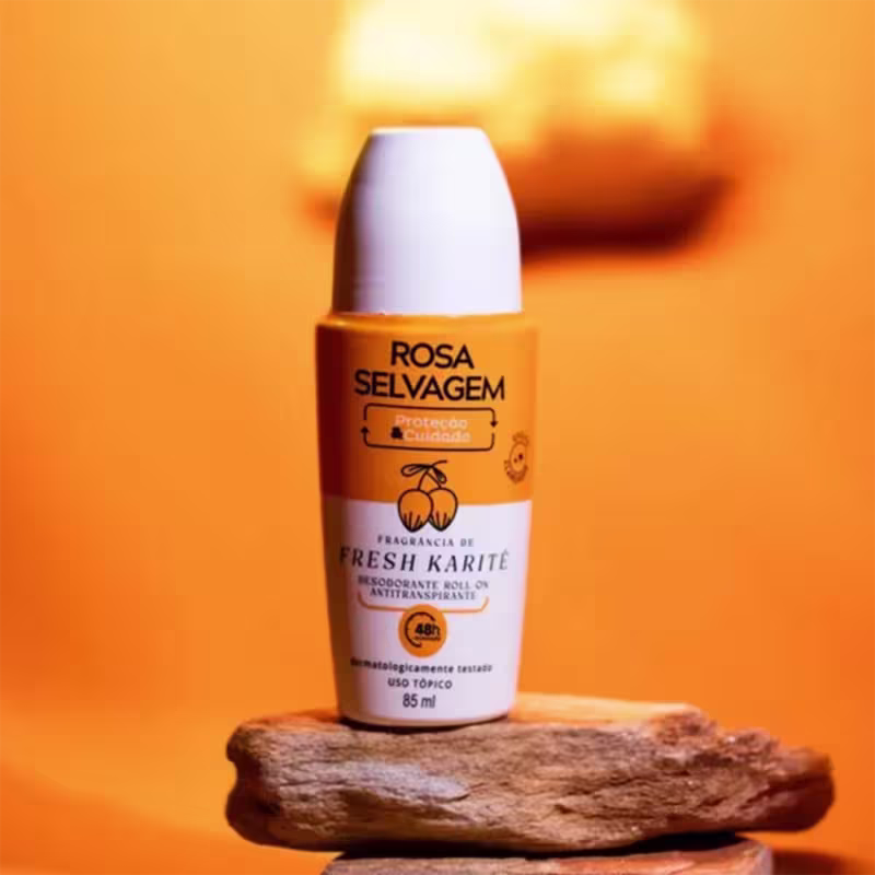 Desodorante Roll-On Antitranspirante de Fresh Karité da Rosa Selvagem.