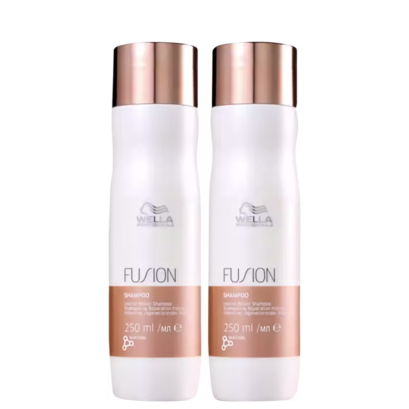 Kit Wella Professionals Fusion Double Shampoo, 2 unidades.