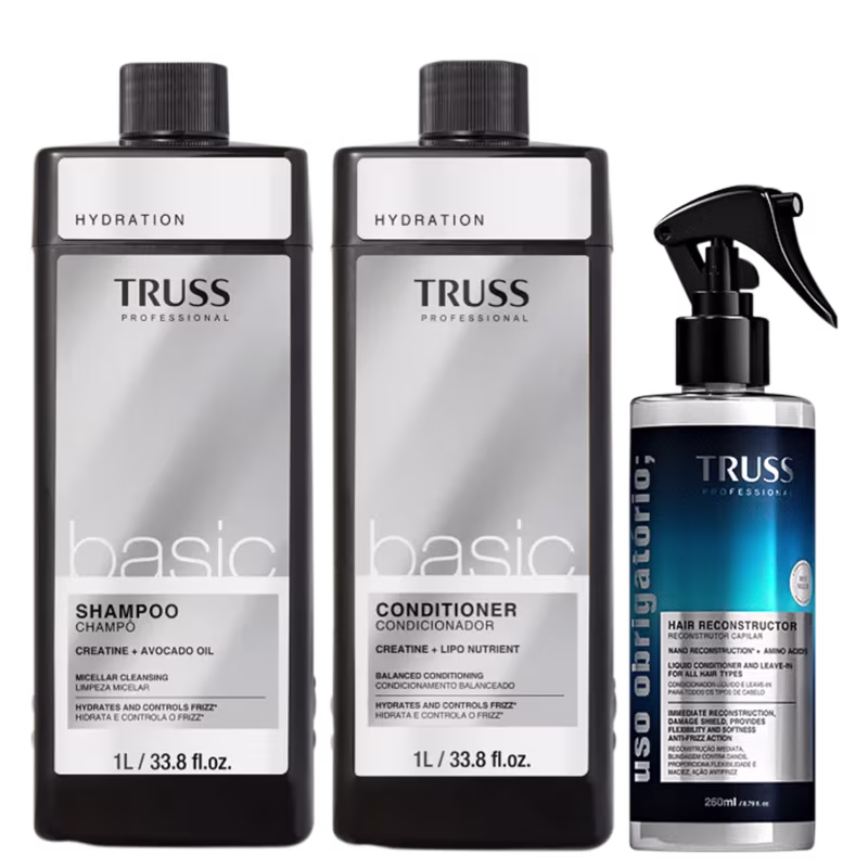 Kit TRUSS Basic + Uso Obrigatório Trio, 3 produtos.