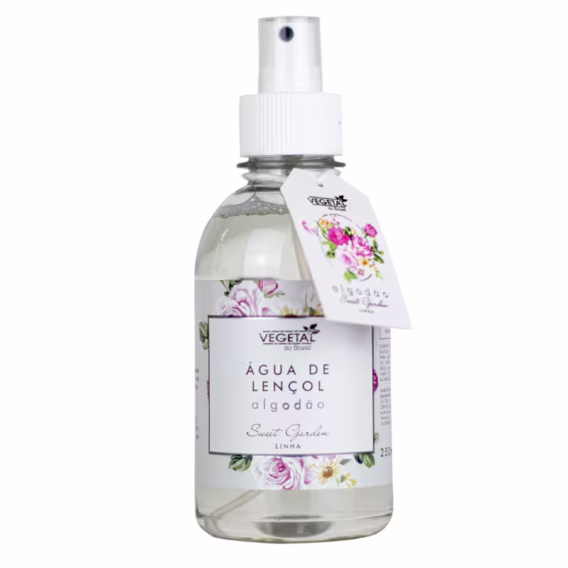 Vegetal do Brasil Sweet Garden Algodão - Água Perfumada para Lençol 250ml