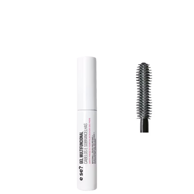 E se? Cosméticos Anti Frizz e Fortalecedor de Fios - Gel Multifuncional para Cabelos e Sobrancelhas 10g