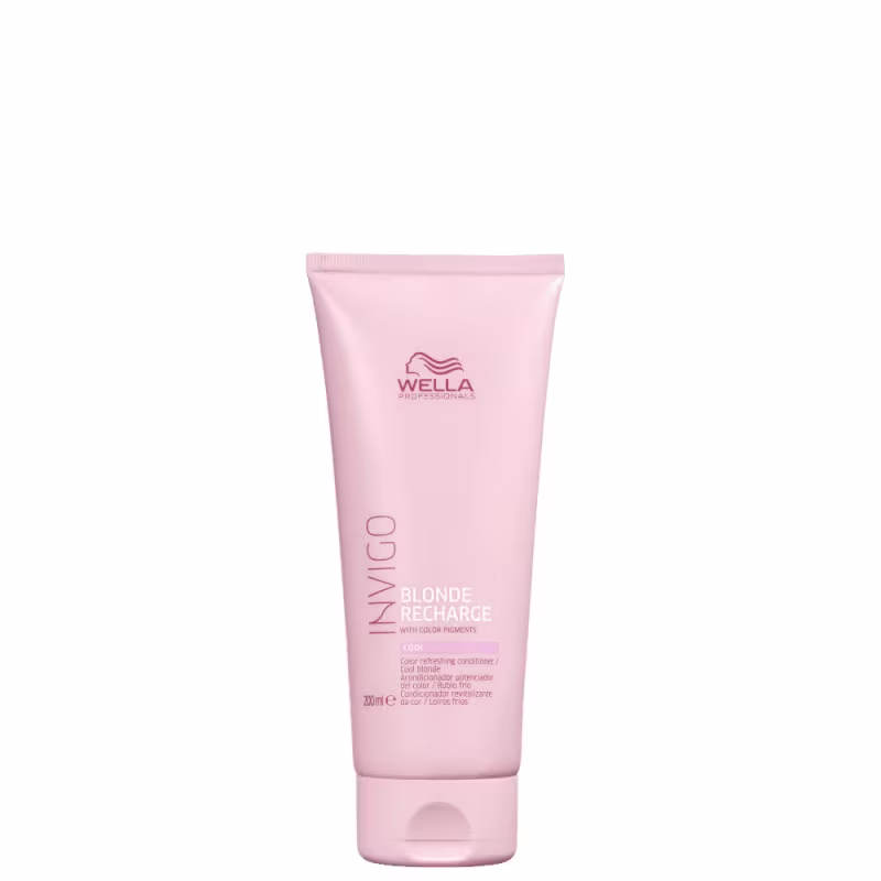 Kit Wella Professionals Invigo Blonde Recharge - Condicionador Desamarelador 2x200ml