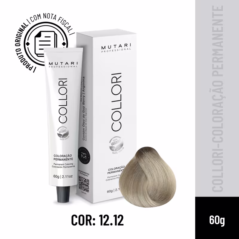 Mutari Collori 12.12 Ultra Clareador Cinza Irisado - Coloração Permanente 60g