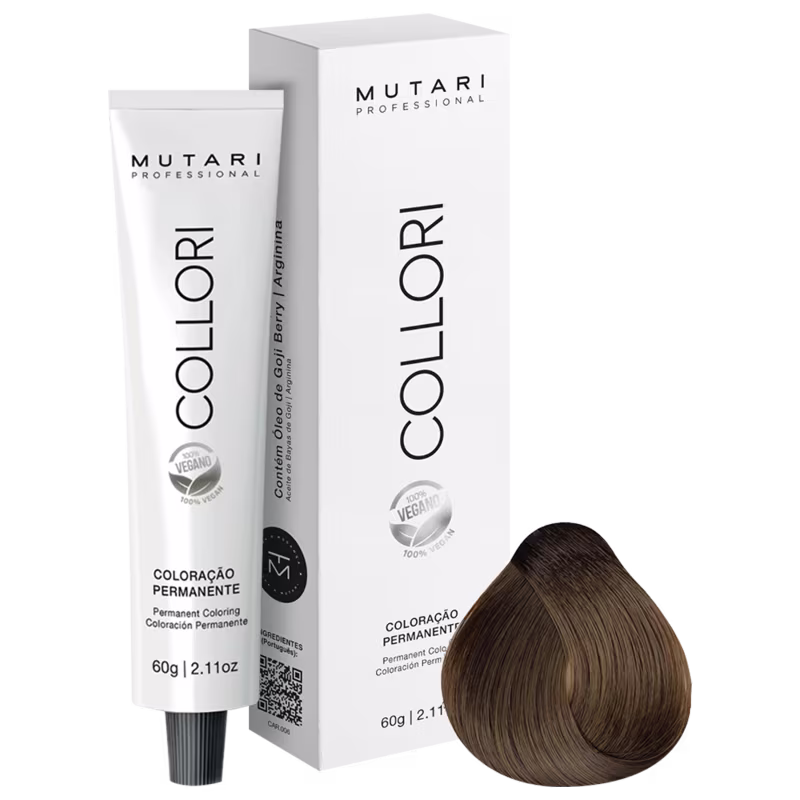 Mutari Collori 7.31 Louro Médio Dourado Cinza - Coloração Permanente 60g