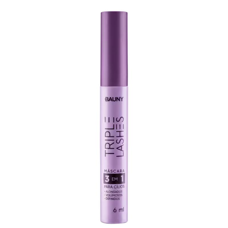 Bauny - Máscara de cílios Volume e Alongamento Triple Lashes - 6ml