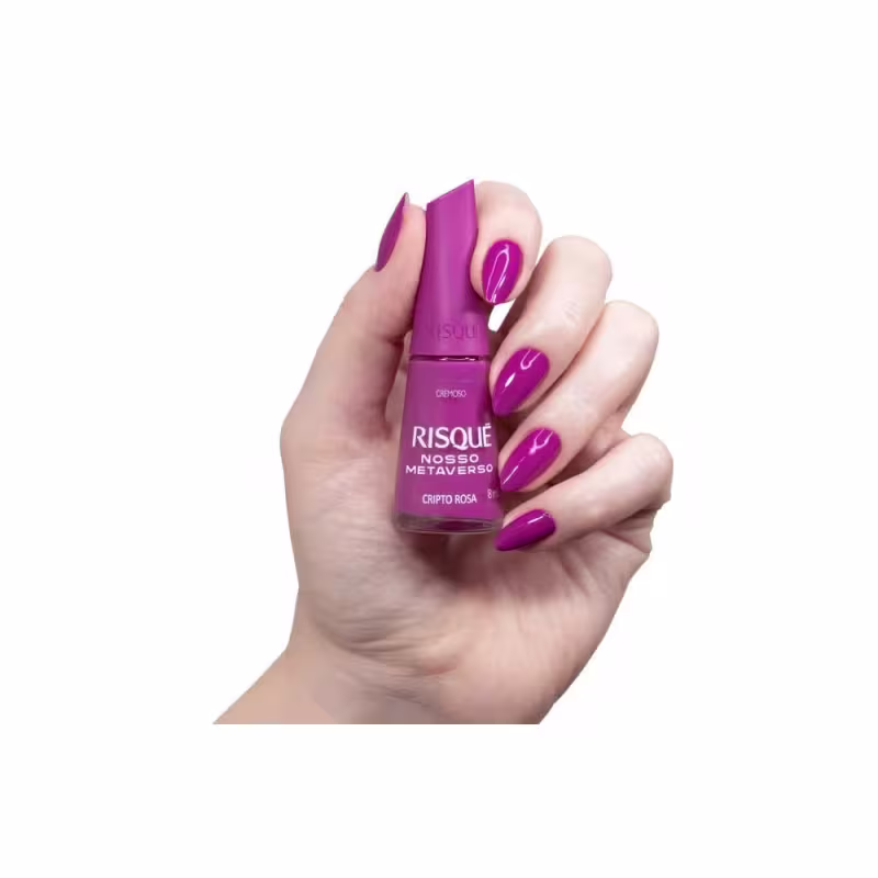 Risqué Nosso Metaverso Cripto Rosa - Esmalte Cremoso 8ml