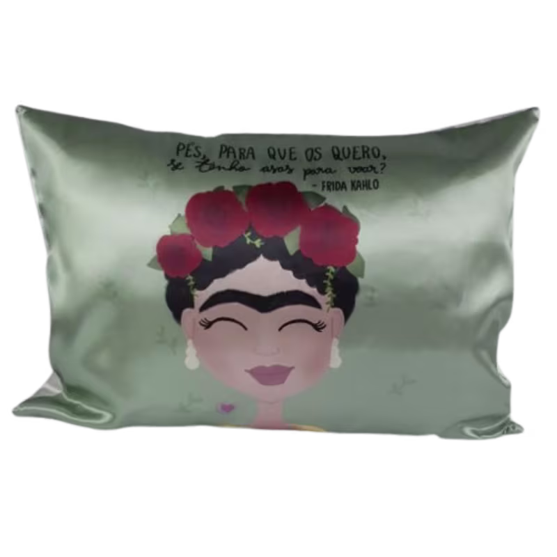 Stuff Anti Frizz Frida Kahlo Queen Size - Fronha de Cetim 50x70