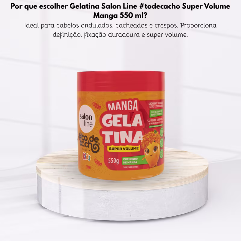 Gelatina Manga #todecacho Kids Condicionante 550g