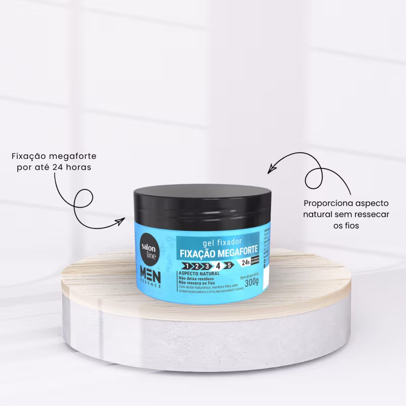 Gel Fixador Mega Forte Men Essence 300g