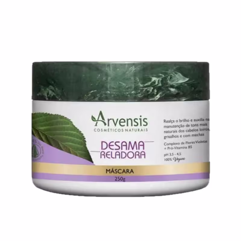 Máscara Capilar Desamareladora Arvensis Cosméticos Naturais. Volumetria 250g.