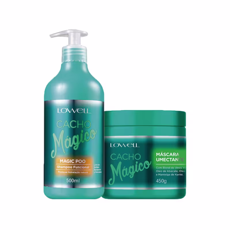 Kit Lowell Cacho Mágico Poo Umectante (2 Produtos)