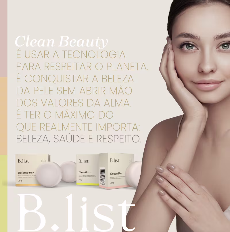 Kit B.list Brasil Omega Bar Rosa (4 Produtos)